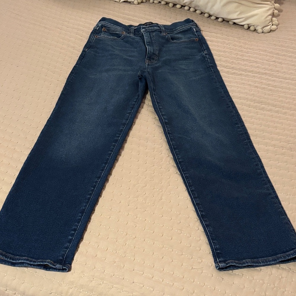 J. Crew Dark Blue Straight Leg Jeans